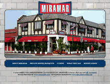 Tablet Screenshot of miramarbistro.com